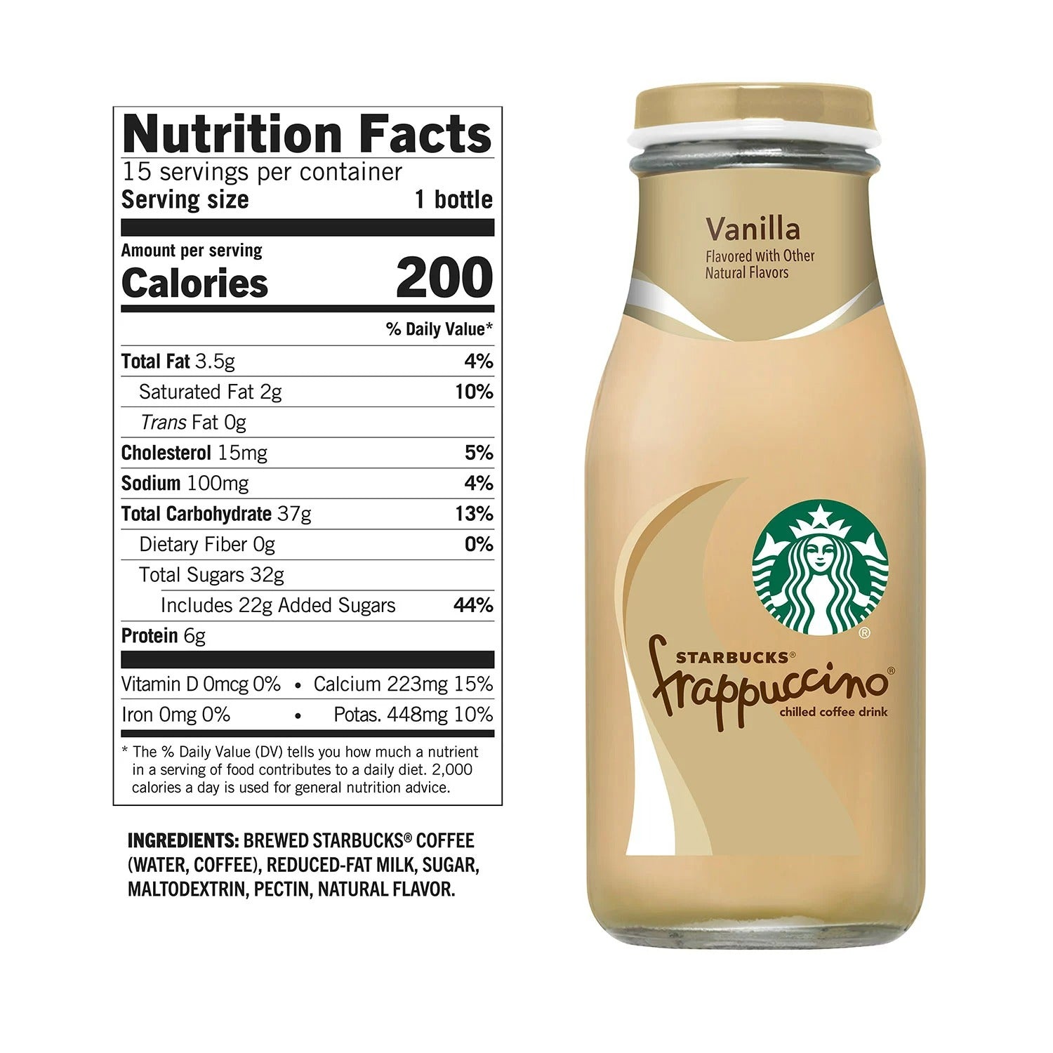 Starbucks Frappuccino Vanilla - 9.5oz/15pk