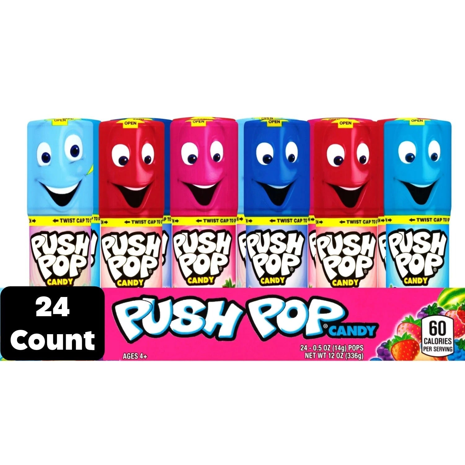 Push Pop Variety Pack Candy - 0.5oz/24pk