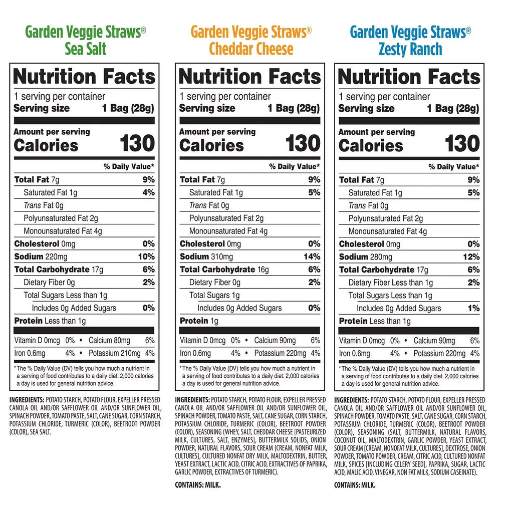 Veggie Straw Variety Pack - 1oz/30pk