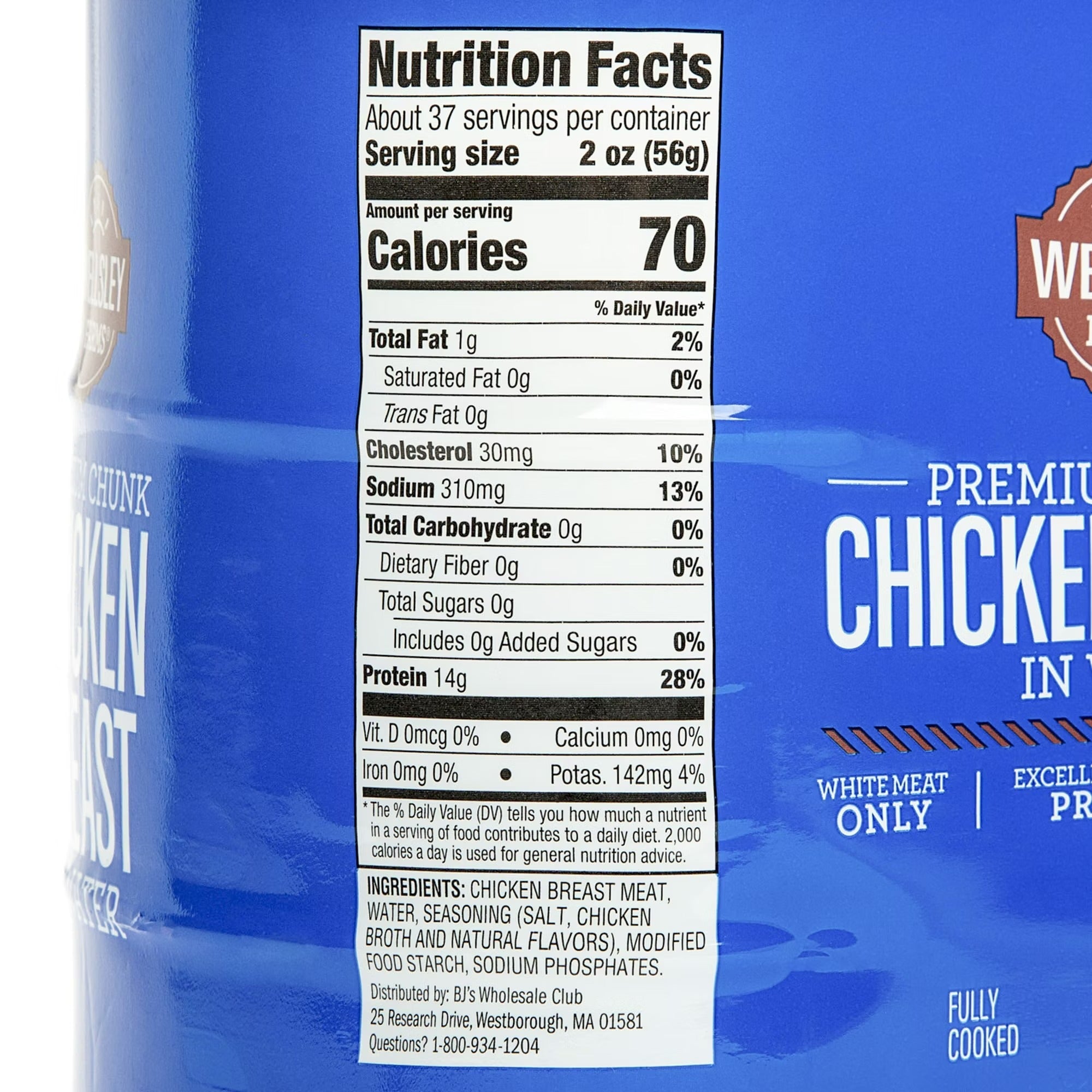 Wellsley Farms Premium Chunk Chicken Breast in Water - 12.5oz/6pk