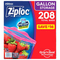 Ziploc Gallon Storage Bags - 208ct/1pk