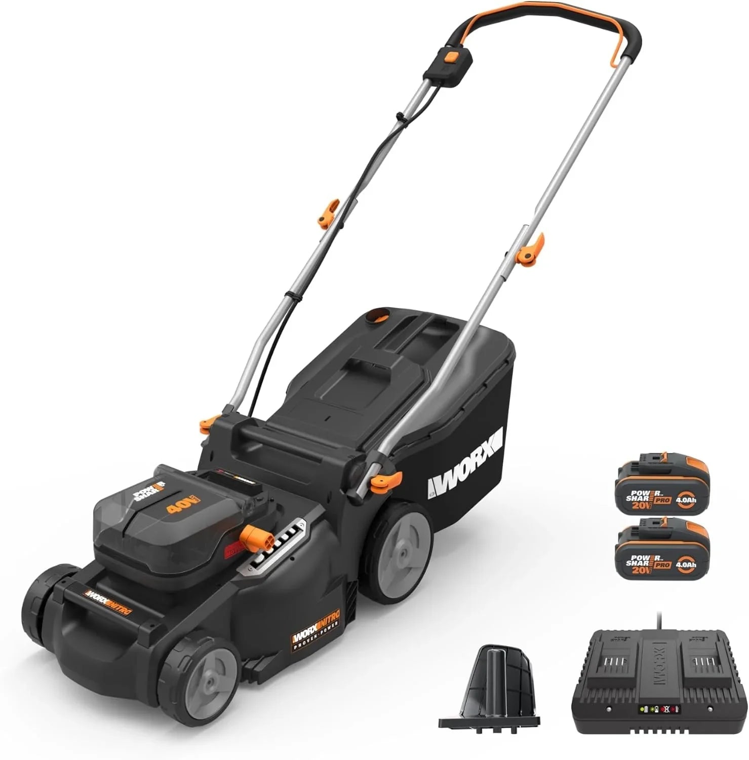 WORX Nitro 40V 16″ Cordless Lawn Mowers w/Brushless Motor 2.0 & Intellicut. image 5