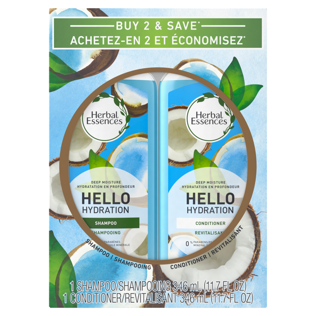 Herbal Essences Hello Hydration Shampoo & Conditioner Bundle Pack - (2x11.7)oz/4pk