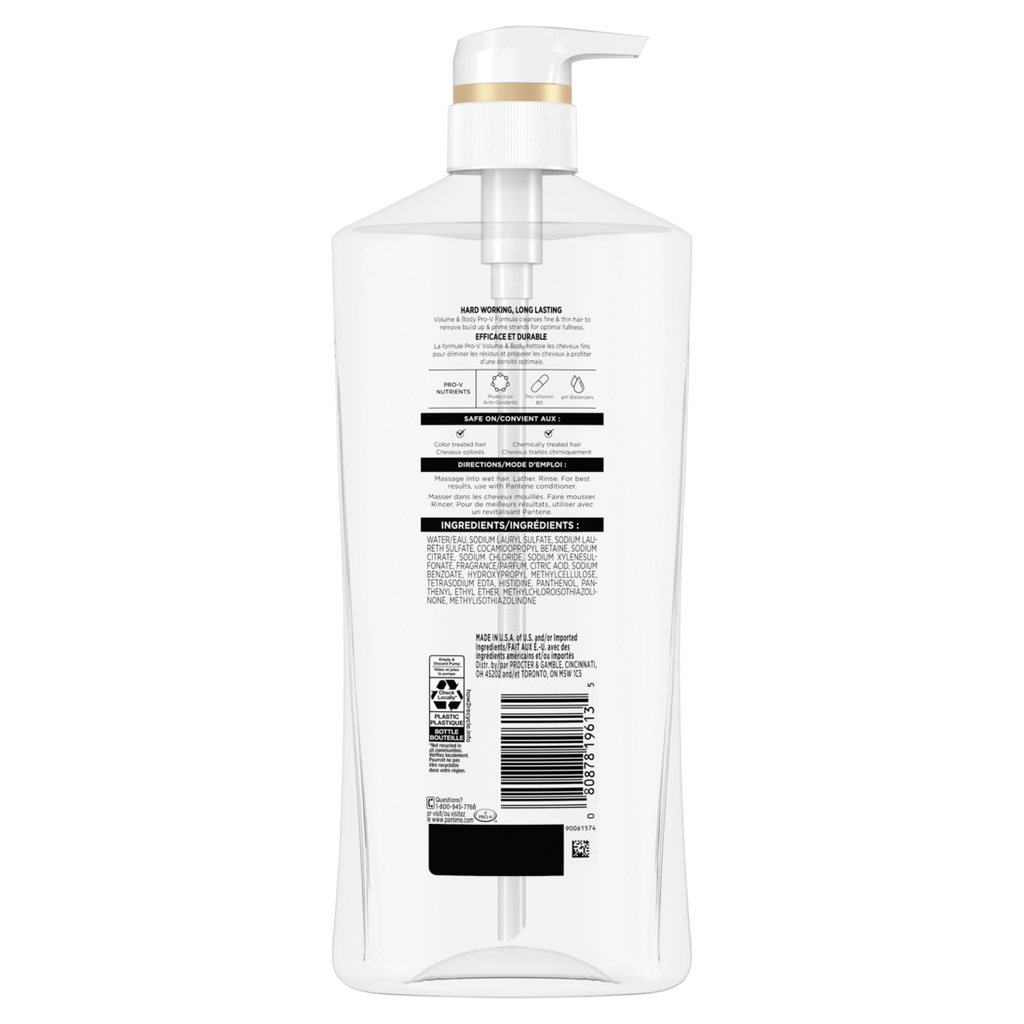 PANTENE PRO-V Volume & Body Shampoo - 27.7oz/4pk