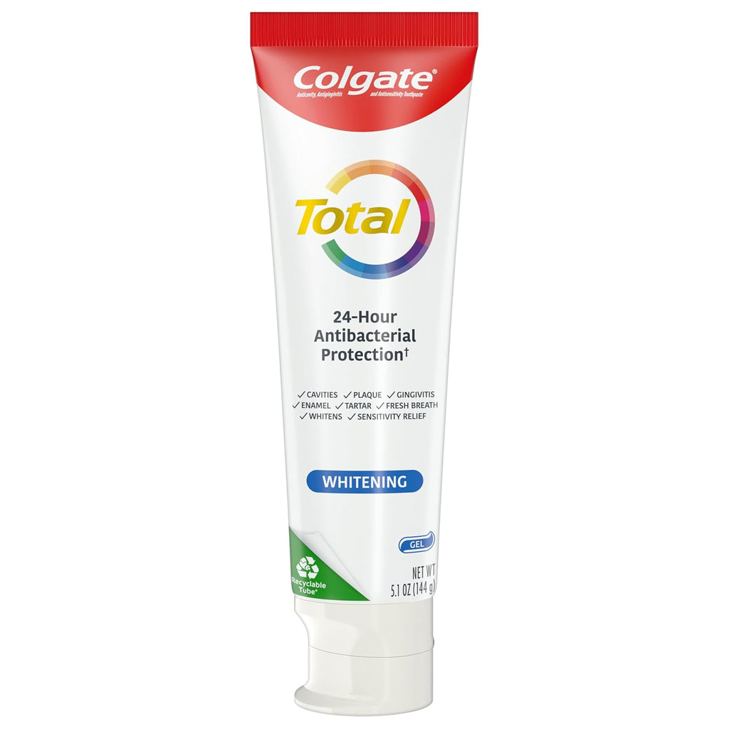 Colgate Total Toothpaste Whitening Gel - (2x5.1)oz/12pk