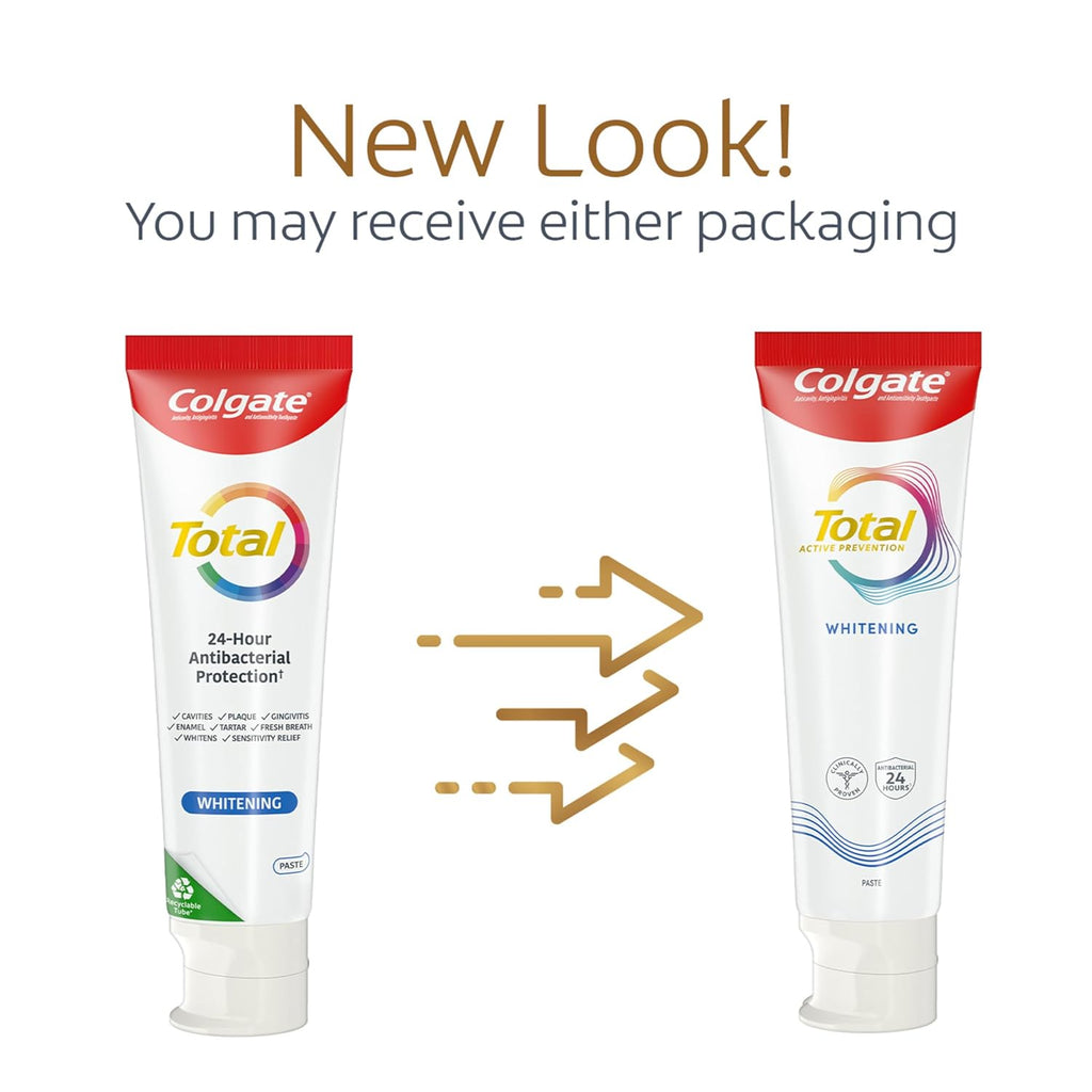 Colgate Total Toothpaste Whitening Paste - (2x5.1)oz/12pk