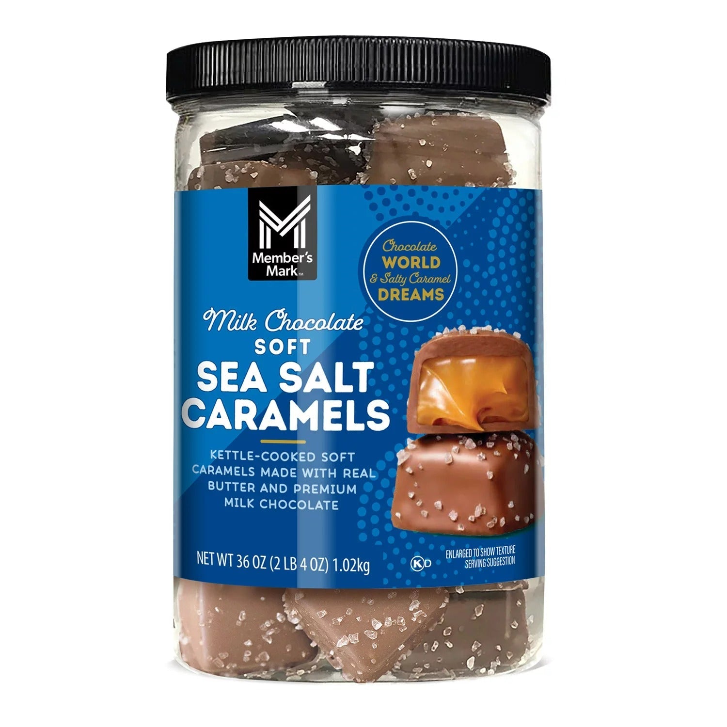 Member's Mark Milk Chocolate Sea Salt Caramels - 36oz/1pk