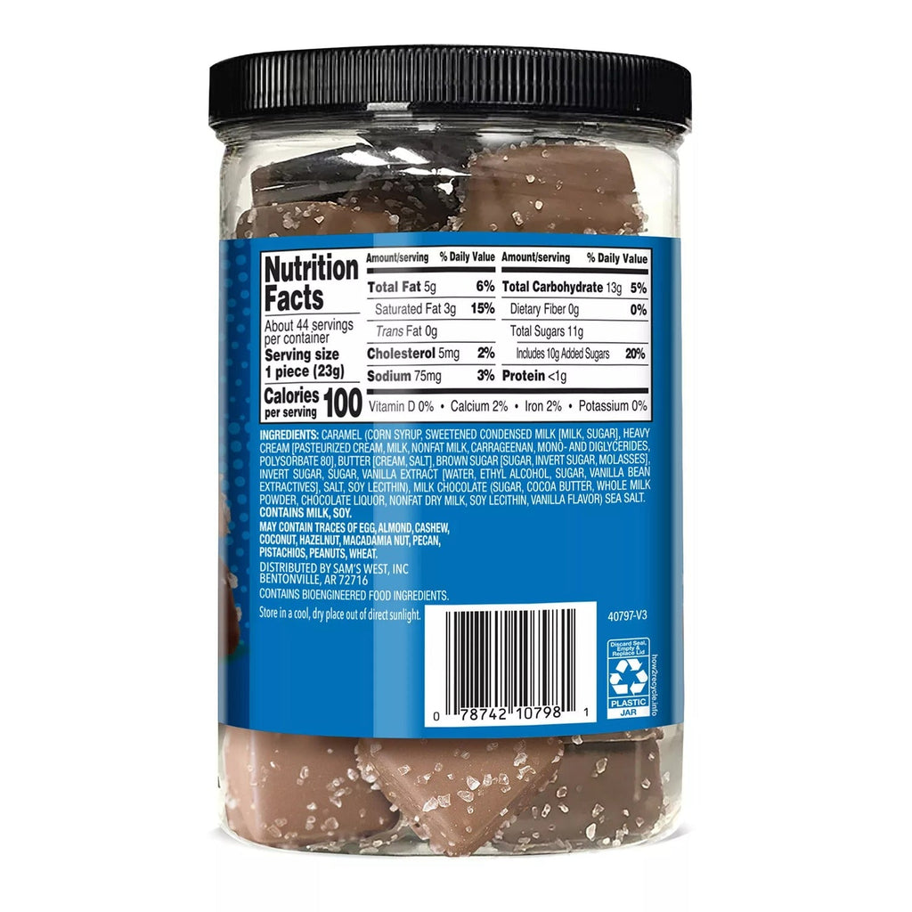 Member's Mark Milk Chocolate Sea Salt Caramels - 36oz/1pk
