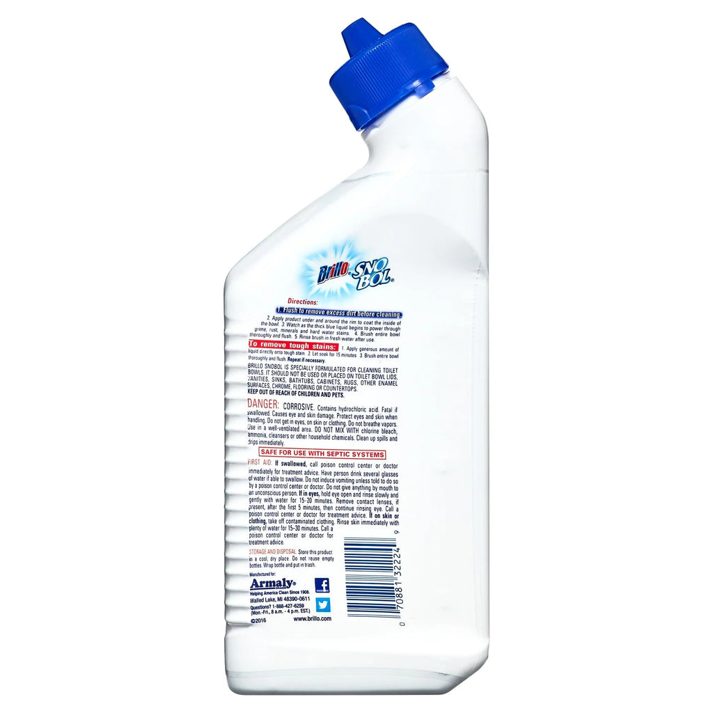 BRILLO SNO BOL LIQUID TOILET BOWL CLEANER Sno Bol Cleaner - 24oz/12pk