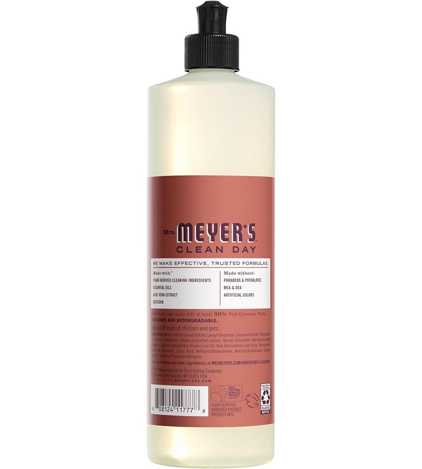 Mrs. Meyer's Clean Day Liquid Dish Soap Fall Leaves Scent - 16oz/6pk