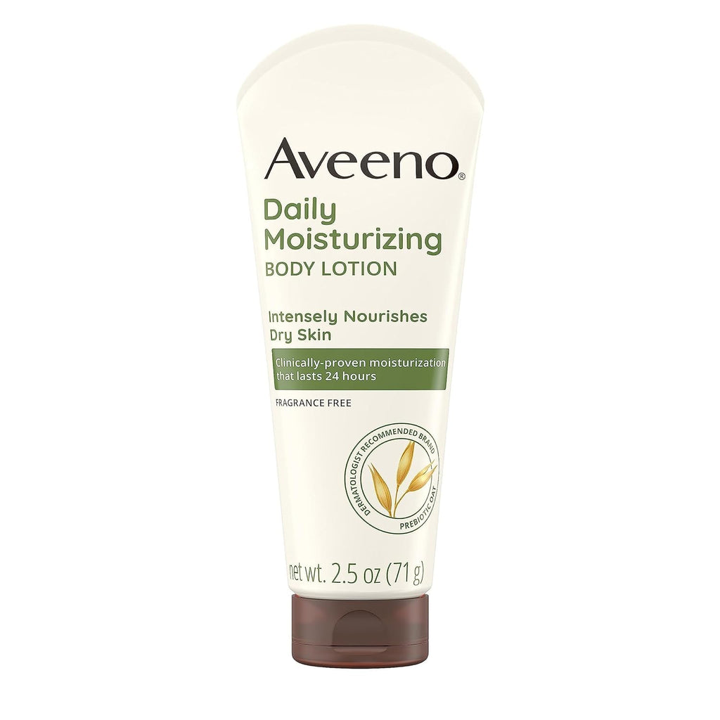 Aveeno Daily Moisturizing Body Lotion Dry Skin Fragrance Free - 2.5oz/3pk