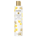 Pantene Sulfate Free Shampoo Hair Strengthening Anti Frizz Damage Repair Shampoo with Castor Oil Nutrient Blends - 9.6oz/4pk