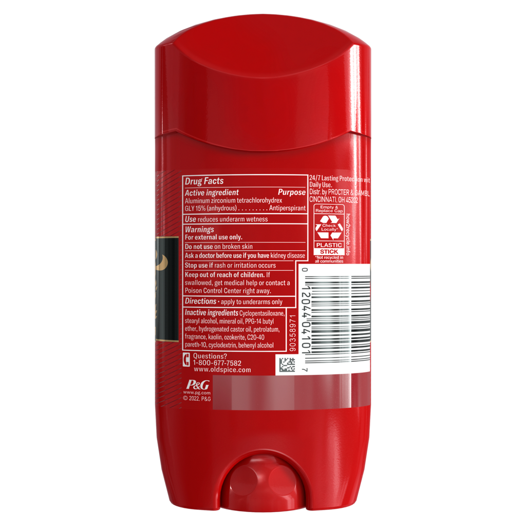 Old Spice Red Collection Deodorant For Men Swagger Scent Antiperspirant Lasting Protection - 3.4oz/12pk