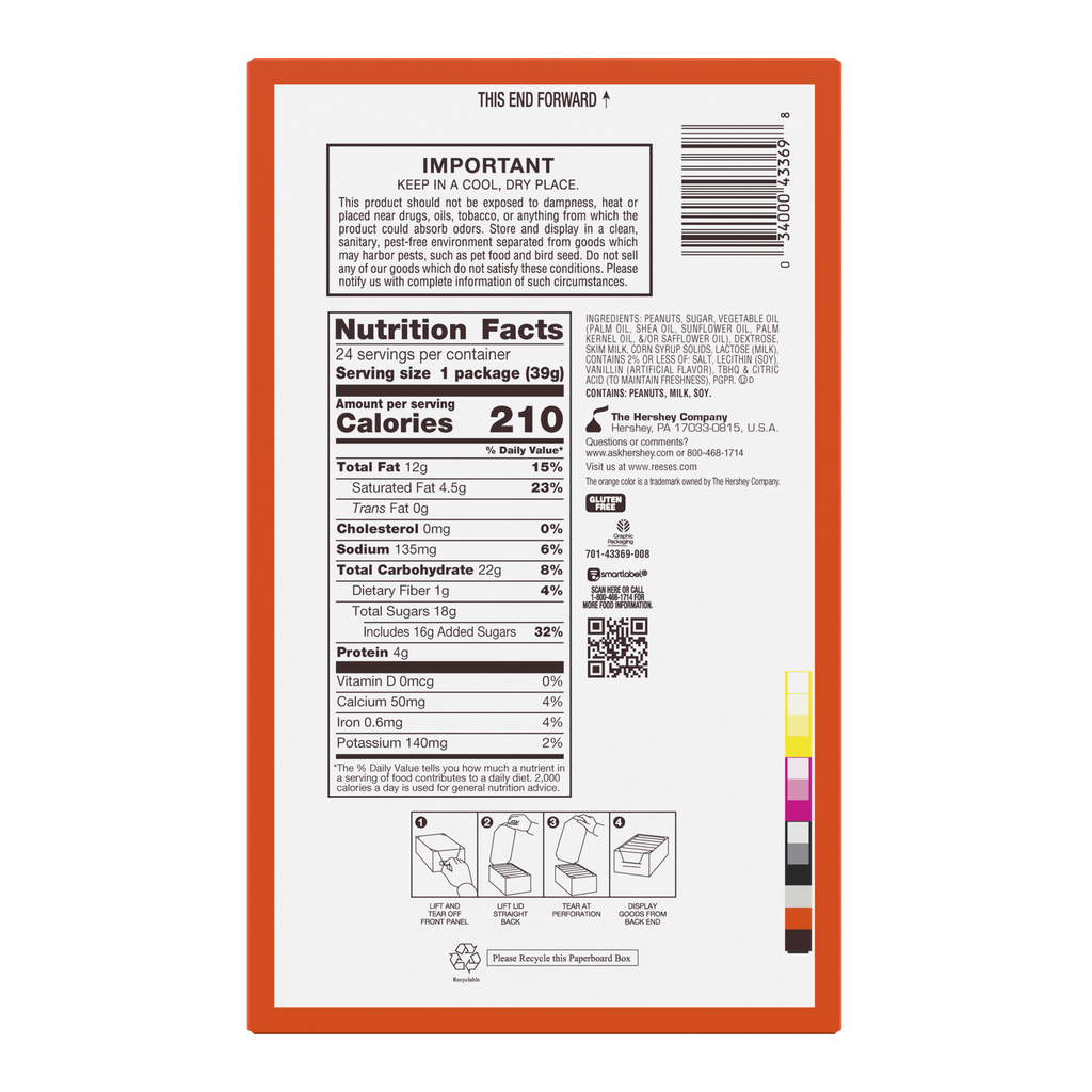 Reese's Peanut Butter Cup White - (24x1.39)oz/12pk