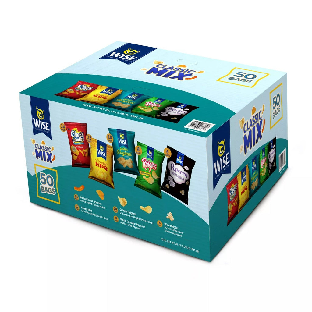 Wise Variety Pack Snacks - (0.6-0.75)oz/50pk