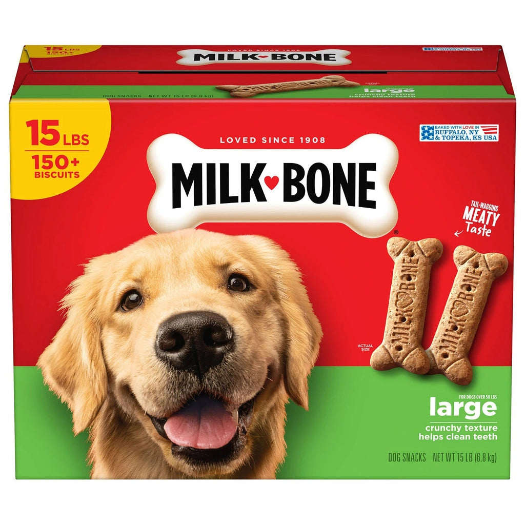Milk-Bone Original Flavor Large Crunchy Dog Treat Biscuits - 15lb/1pk