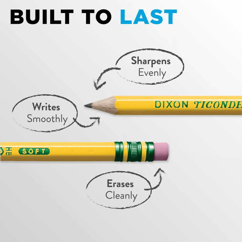 Ticonderoga Woodcase Pencil HB #2 Yellow Barrel - 96ct/1pk