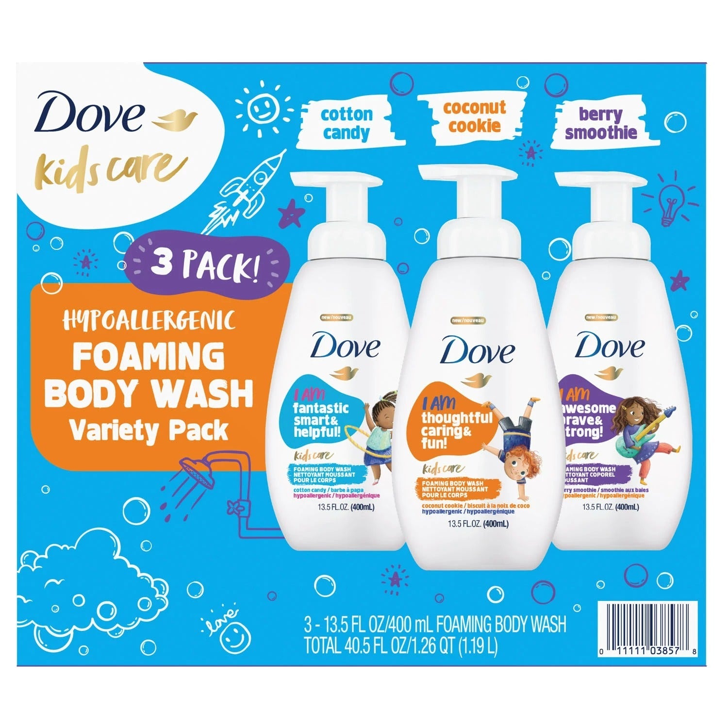 Dove Kids Care Foaming Body Wash Variety Pack - 13.5oz/3pk