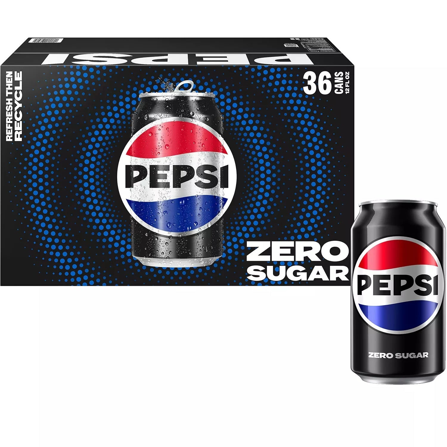 Pepsi Zero Sugar Cans - 12oz/36pk