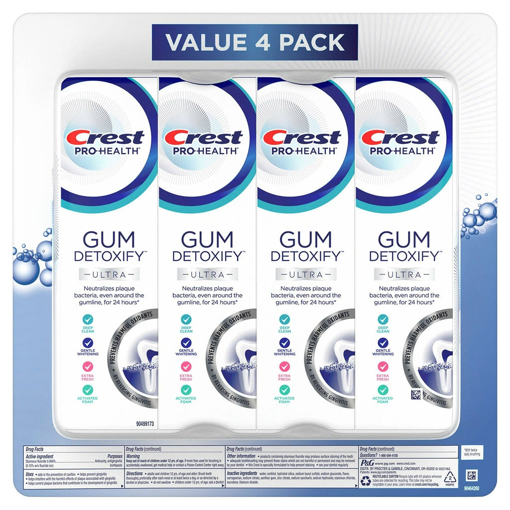 Crest Gum Detoxify Ultra Toothpaste - 4.7oz/4pk