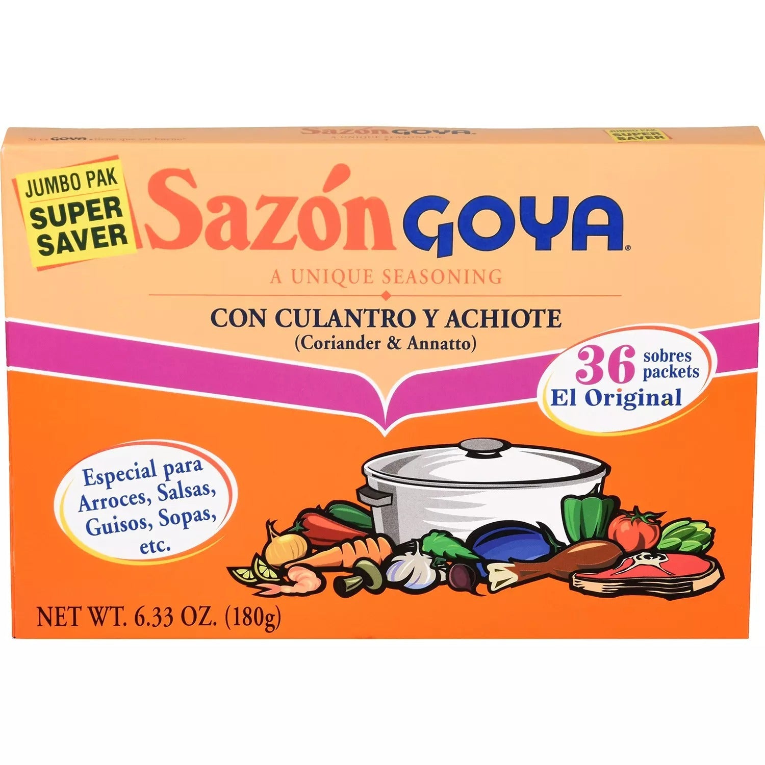 Goya Sazon 36ct - 6.3oz/1pk