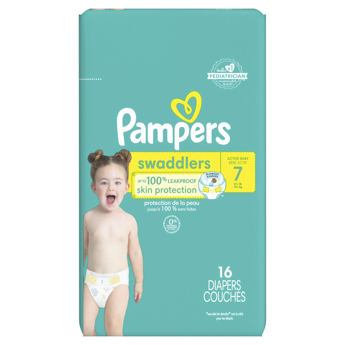 Pampers Swaddlers Baby Diapers Size 7 - 16ct/4pk