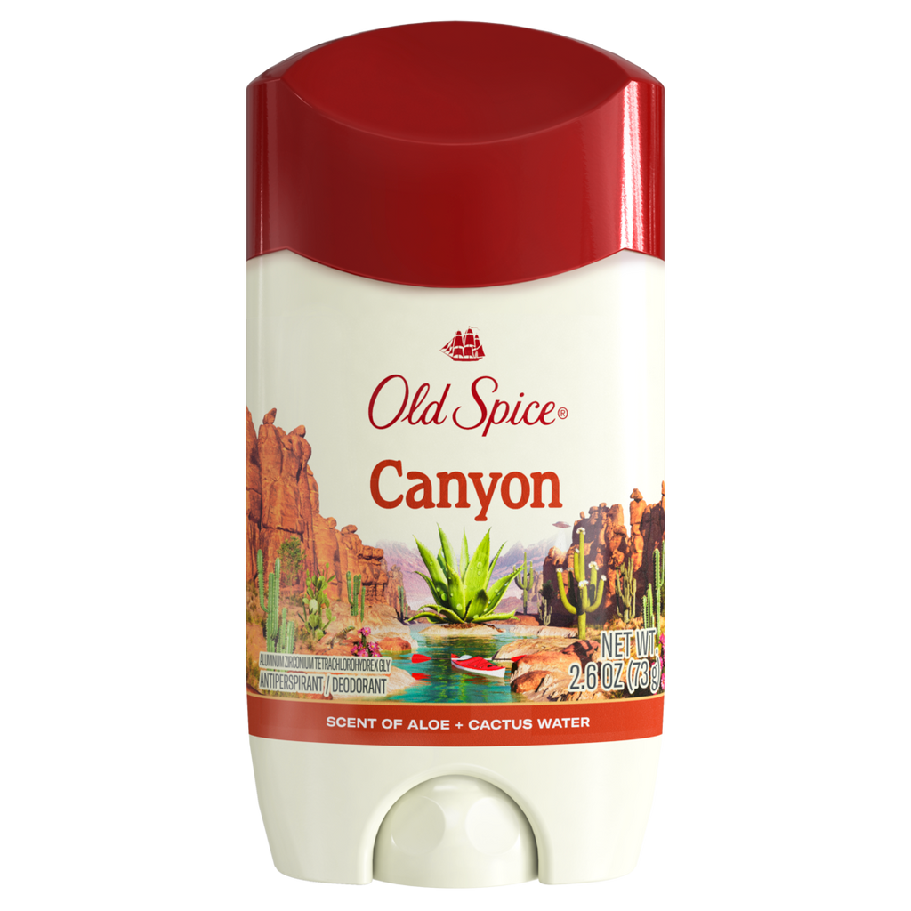 Old Spice Men's Antiperspirant & Deodorant Canyon With Aloe 24/7 Sweat Protection - 2.6oz/12pk