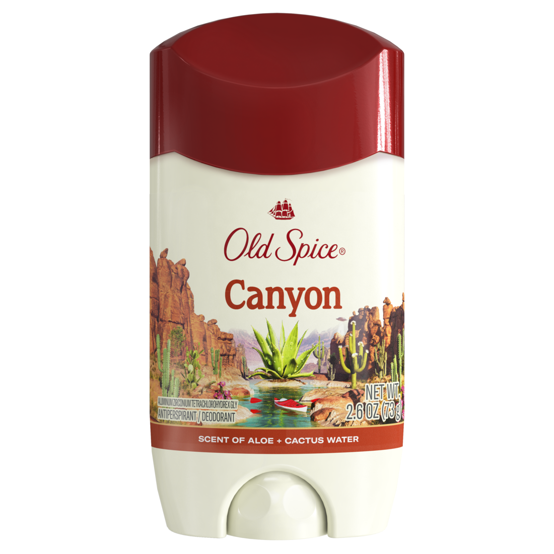 Old Spice Men's Antiperspirant & Deodorant Canyon With Aloe 24/7 Sweat Protection - 2.6oz/12pk