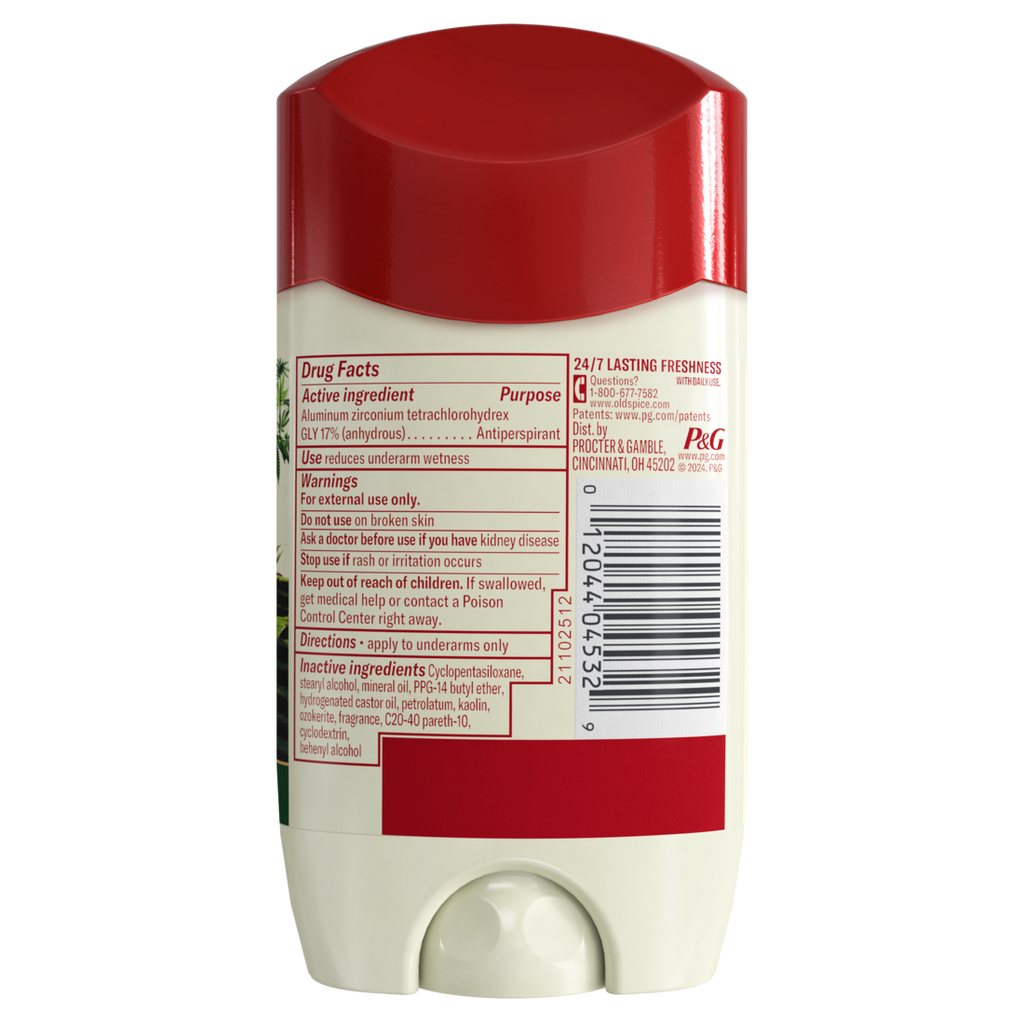 Old Spice Men's Antiperspirant & Deodorant Alpine With Hemp Oil - 2.6oz/12pk