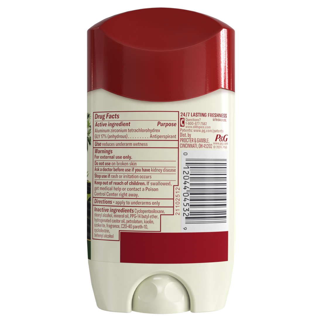 Old Spice Men's Antiperspirant & Deodorant Alpine With Hemp Oil - 2.6oz/12pk