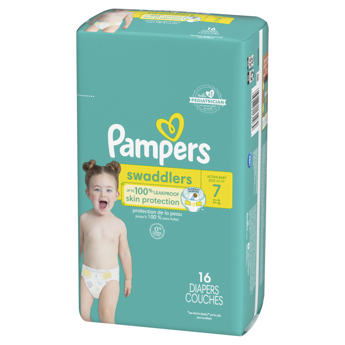 Pampers Swaddlers Baby Diapers Size 7 - 16ct/4pk