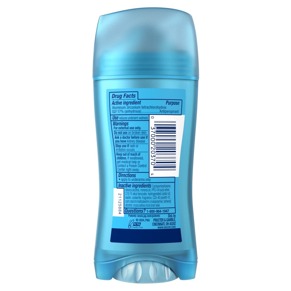 Secret Fresh Invisible Solid Antiperspirant & Deodorant For Women Moonlit Orchid 2.6Oz - 2.6oz/12pk