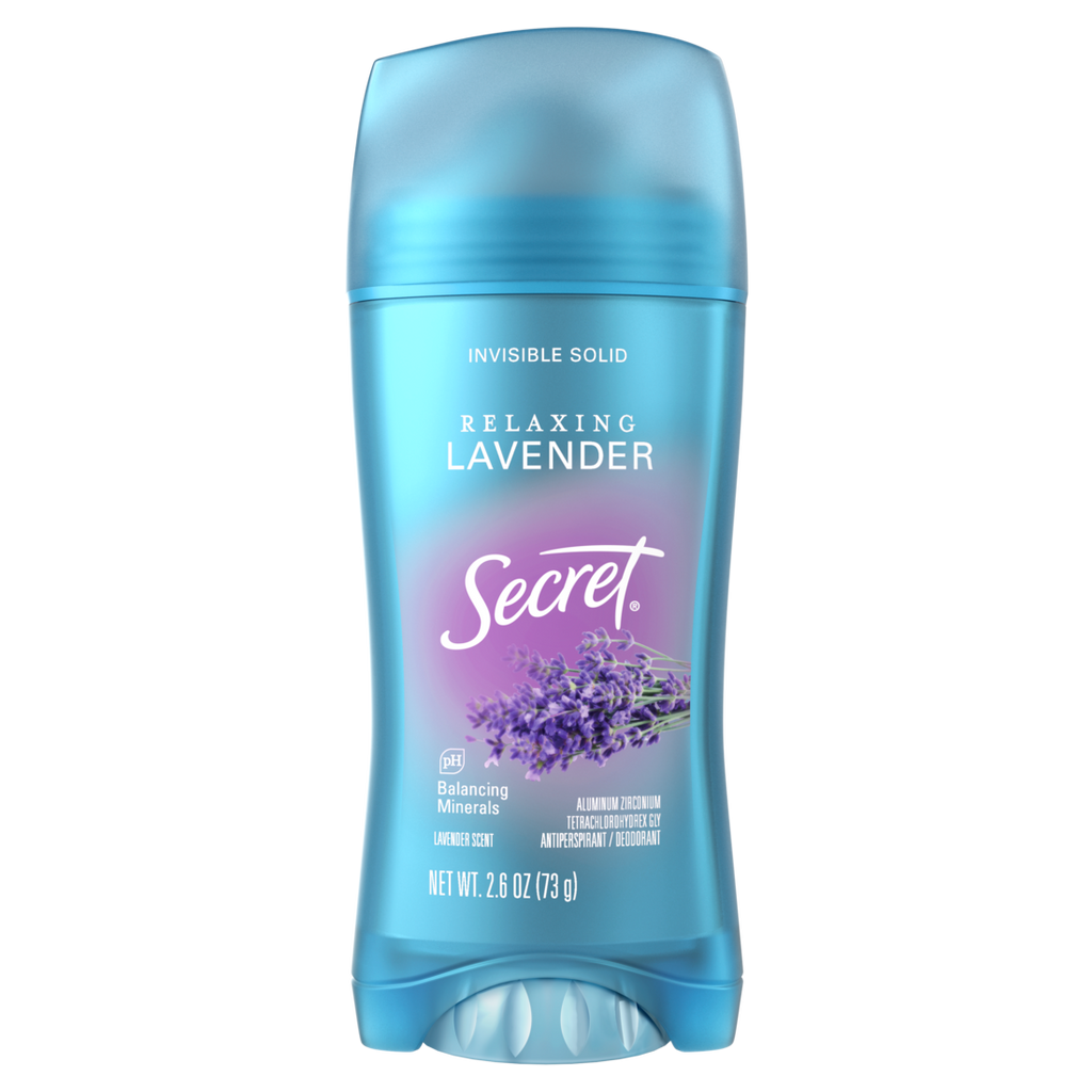 Secret Fresh Invisible Solid Antiperspirant And Deodorant For Women Lavender Scent 2.6 Oz - 2.6oz/12pk
