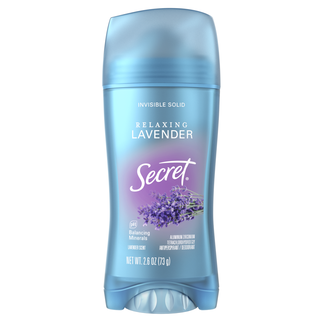 Secret Fresh Invisible Solid Antiperspirant And Deodorant For Women Lavender Scent 2.6 Oz - 2.6oz/12pk