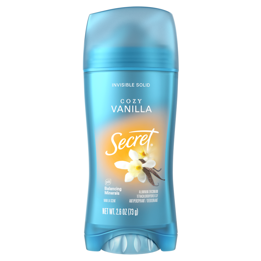 Secret Fresh Invisible Solid Antiperspirant And Deodorant For Women Vanilla Scent - 2.6oz/12pk