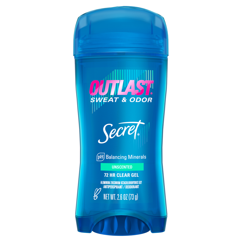 Secret Outlast Clear Gel Antiperspirant Deodorant For Women Unscented - 2.6oz/12pk