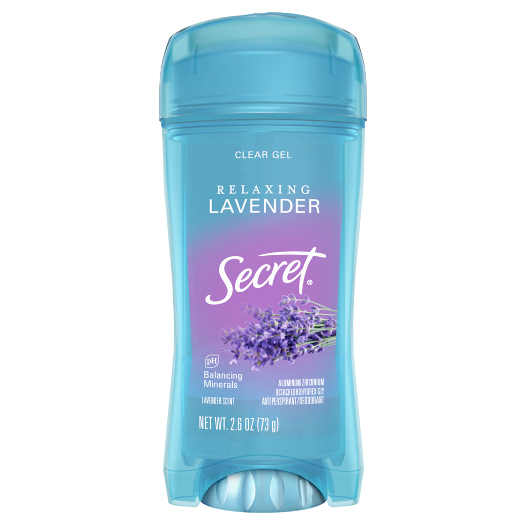 Secret Fresh Clear Gel Antiperspirant And Deodorant For Women Relaxing Refreshing Lavender - 2.6oz/12pk