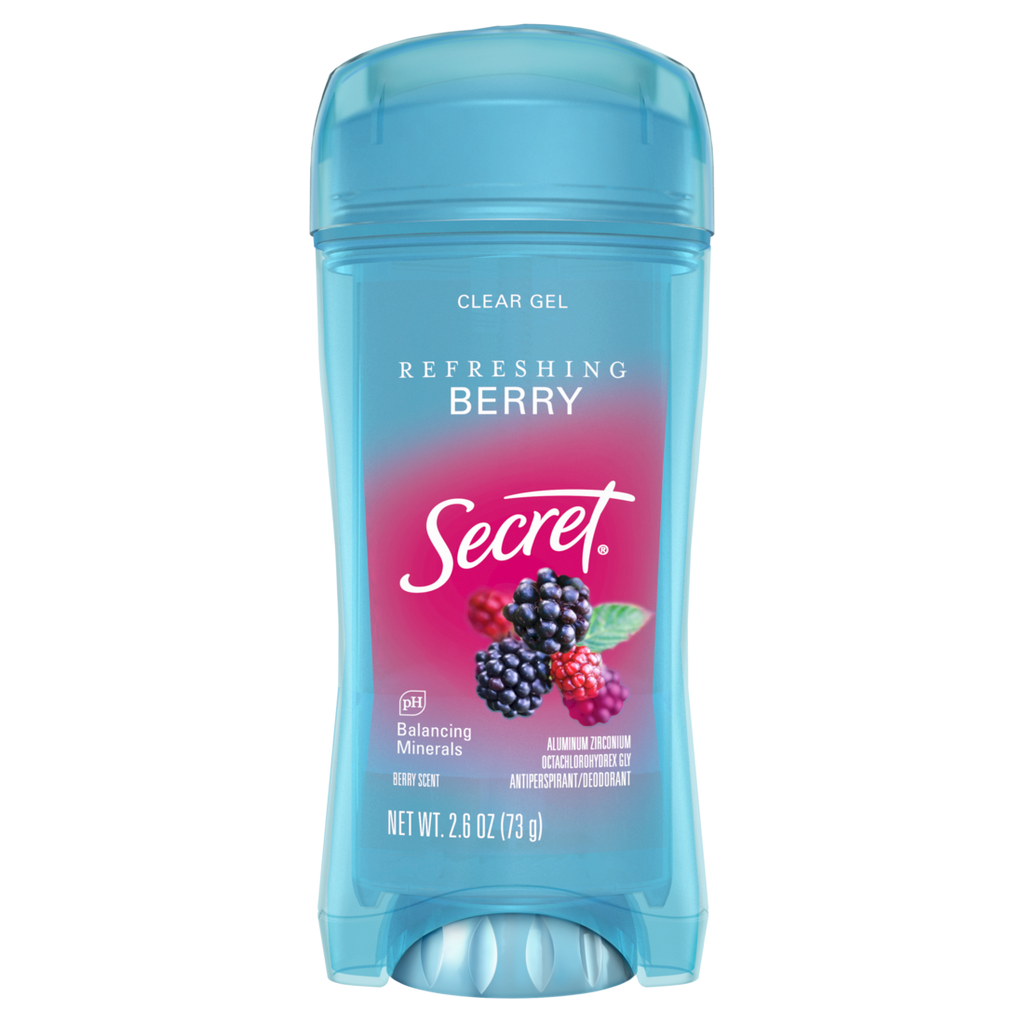 Secret Fresh Clear Gel Antiperspirant And Deodorant For Women Berry - 2.6oz/12pk