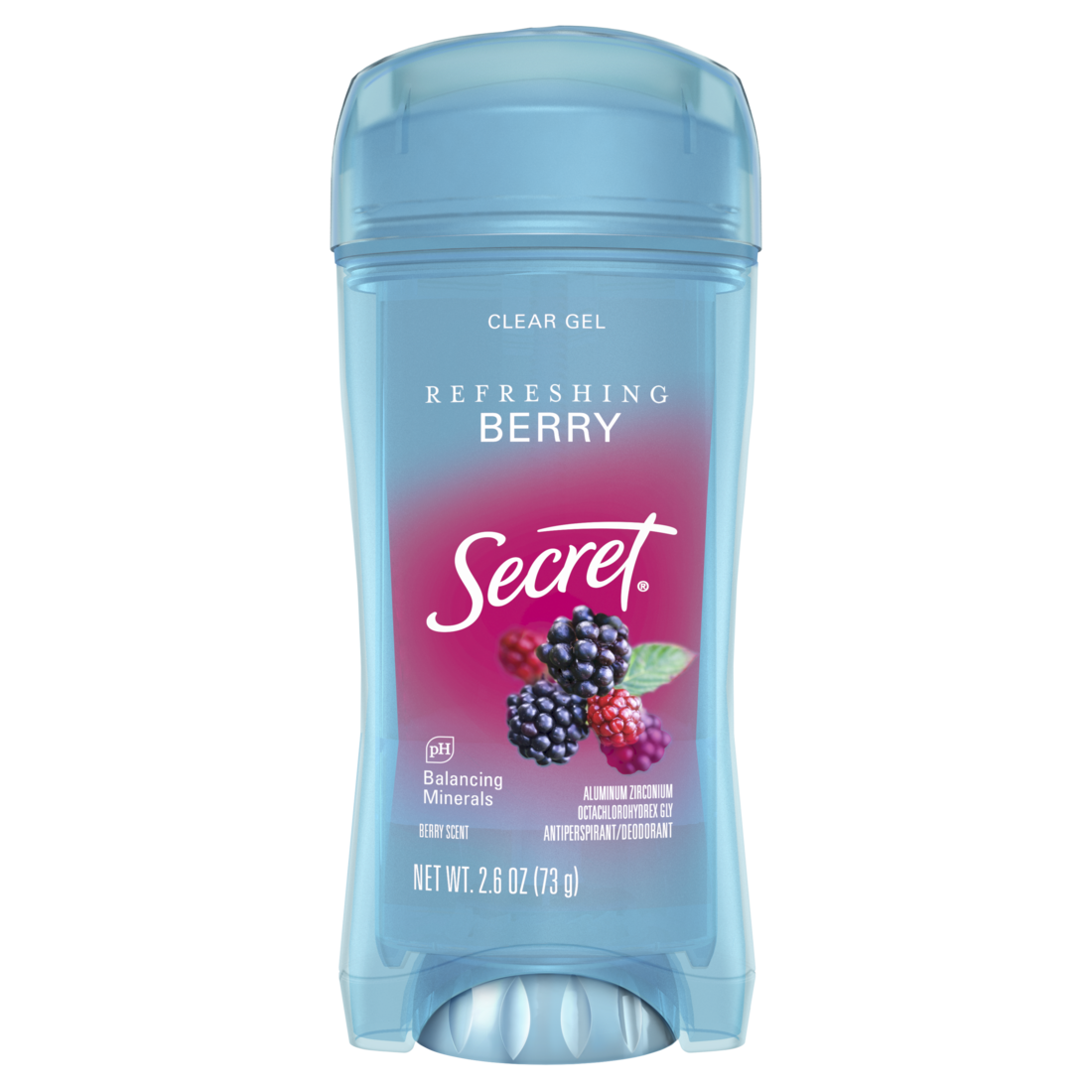 Secret Fresh Clear Gel Antiperspirant And Deodorant For Women Berry - 2.6oz/12pk