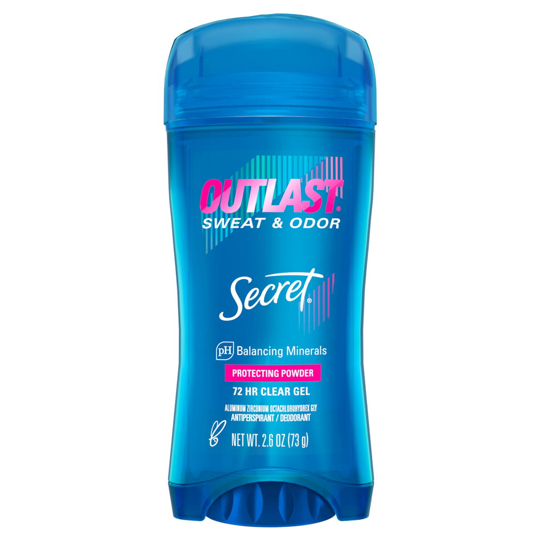 Secret Outlast Clear Gel Antiperspirant Deodorant For Women Protecting Powder - 2.6oz/12pk