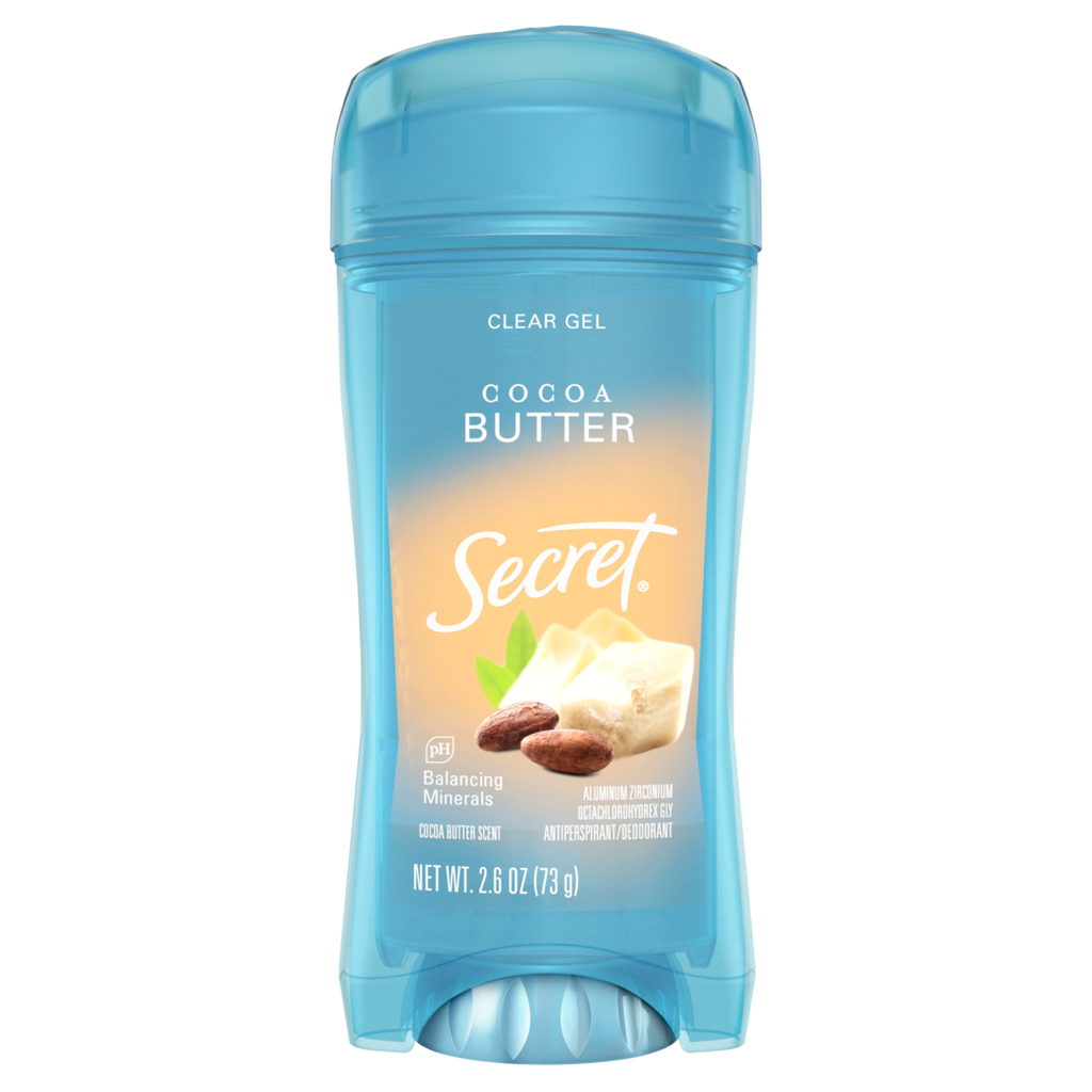 Secret Fresh Clear Gel Antiperspirant And Deodorant For Women Cocoa Butter Scent - 2.6oz/12pk