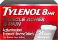 Tylenol 8 Hr Muscle Aches & Pain Pain Reliever Fever Reducer Caplets - 24ct/6pk