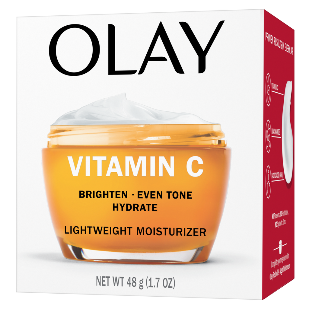 Olay Vitamin C Brighten - Even Tone - Hydrate Lightweight Moisturizer - 1.7oz/12pk