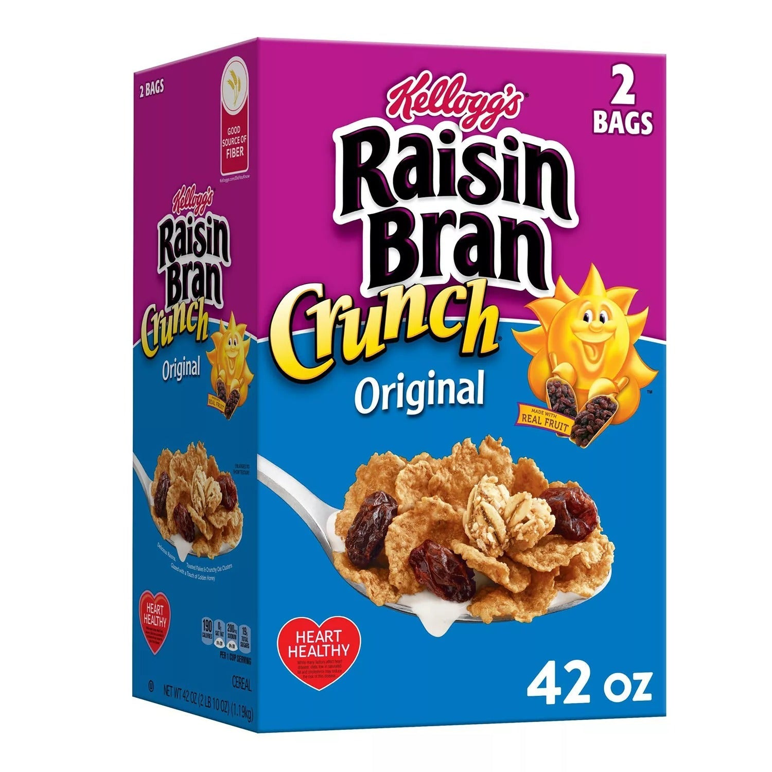 Kellogg's Original Raisin Bran Crunch Breakfast Cereal - 42oz/1pk