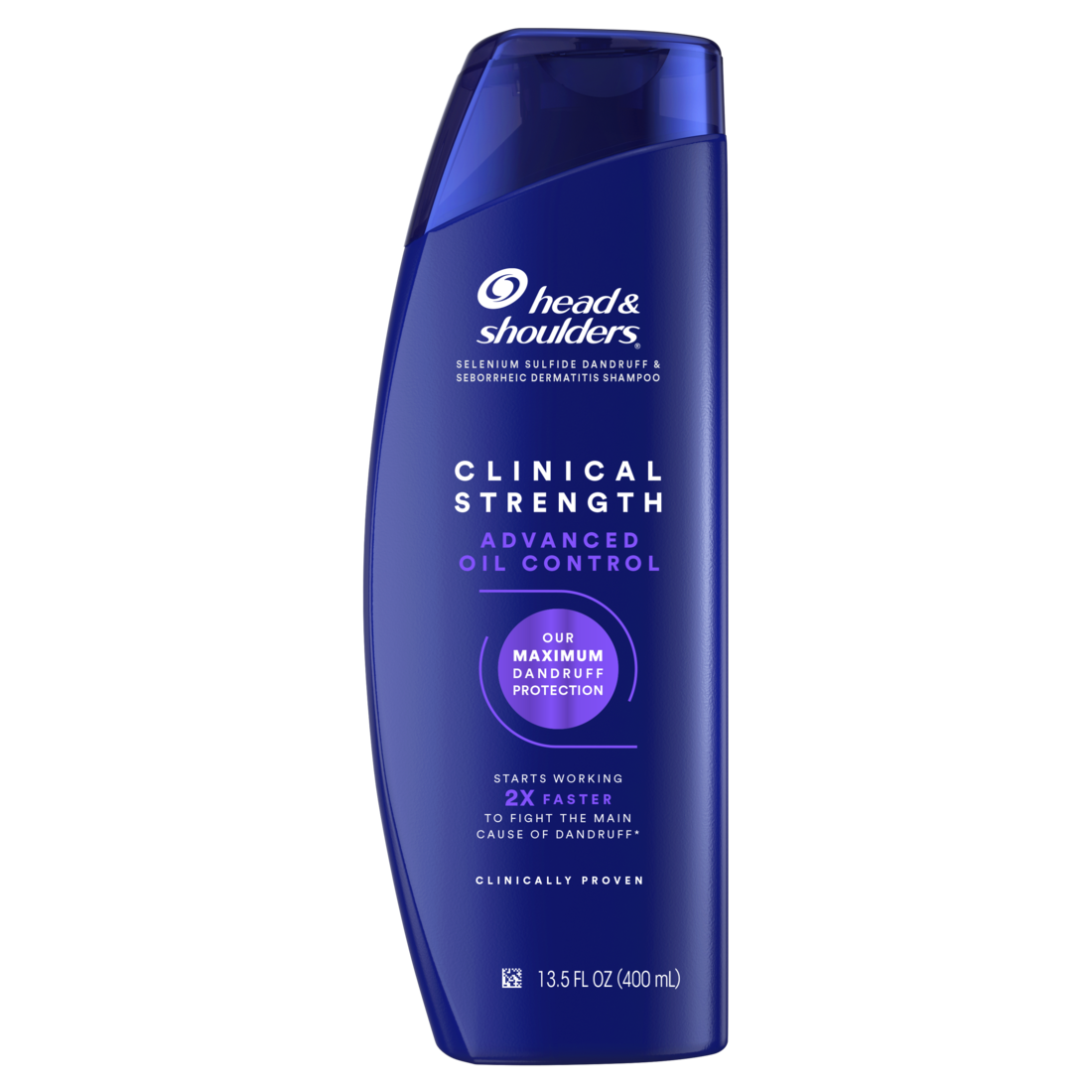 Head & Shoulders Clinical Strength Advanced Oil Control Shampoo For Stubborn Dandruff - 13.5oz/6pk