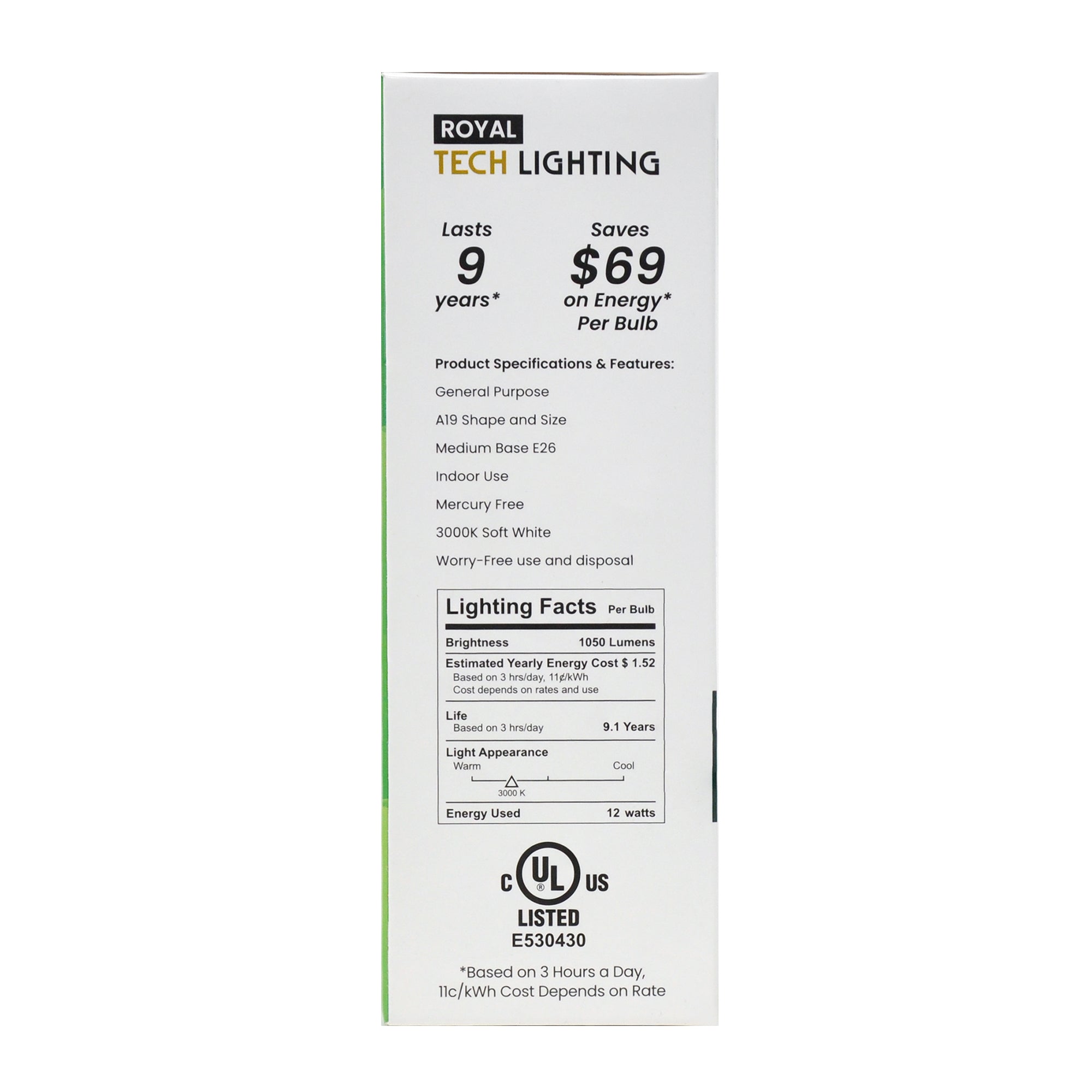 Royal Tech Lightning LED Soft White 12.5W (75W replacement) - 4ct/12pk