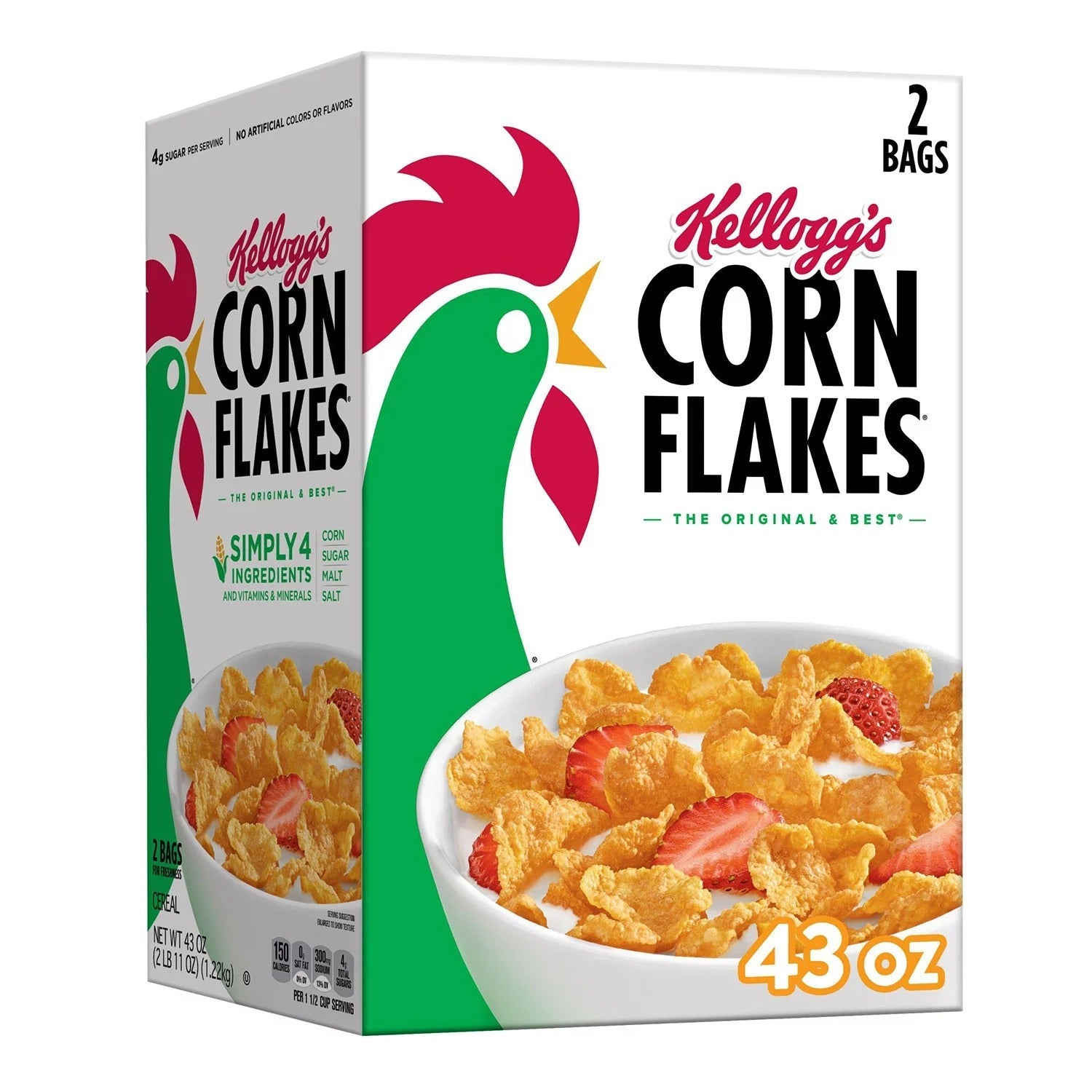 Kellogg's Corn Flakes Breakfast Cereal - 43oz/1pk