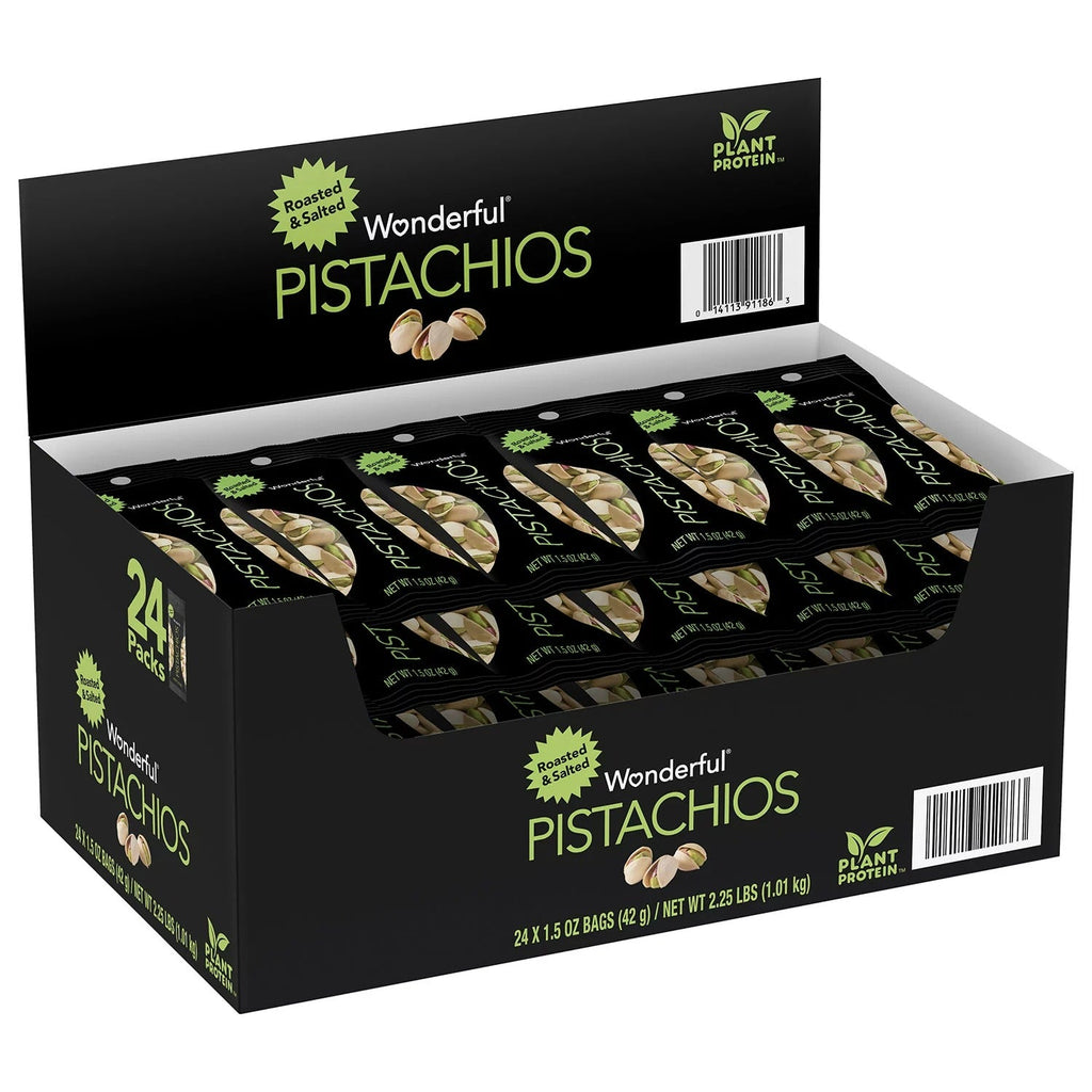 Wonderful Pistachios Roasted and Salted - (24x1.5)oz/1pk