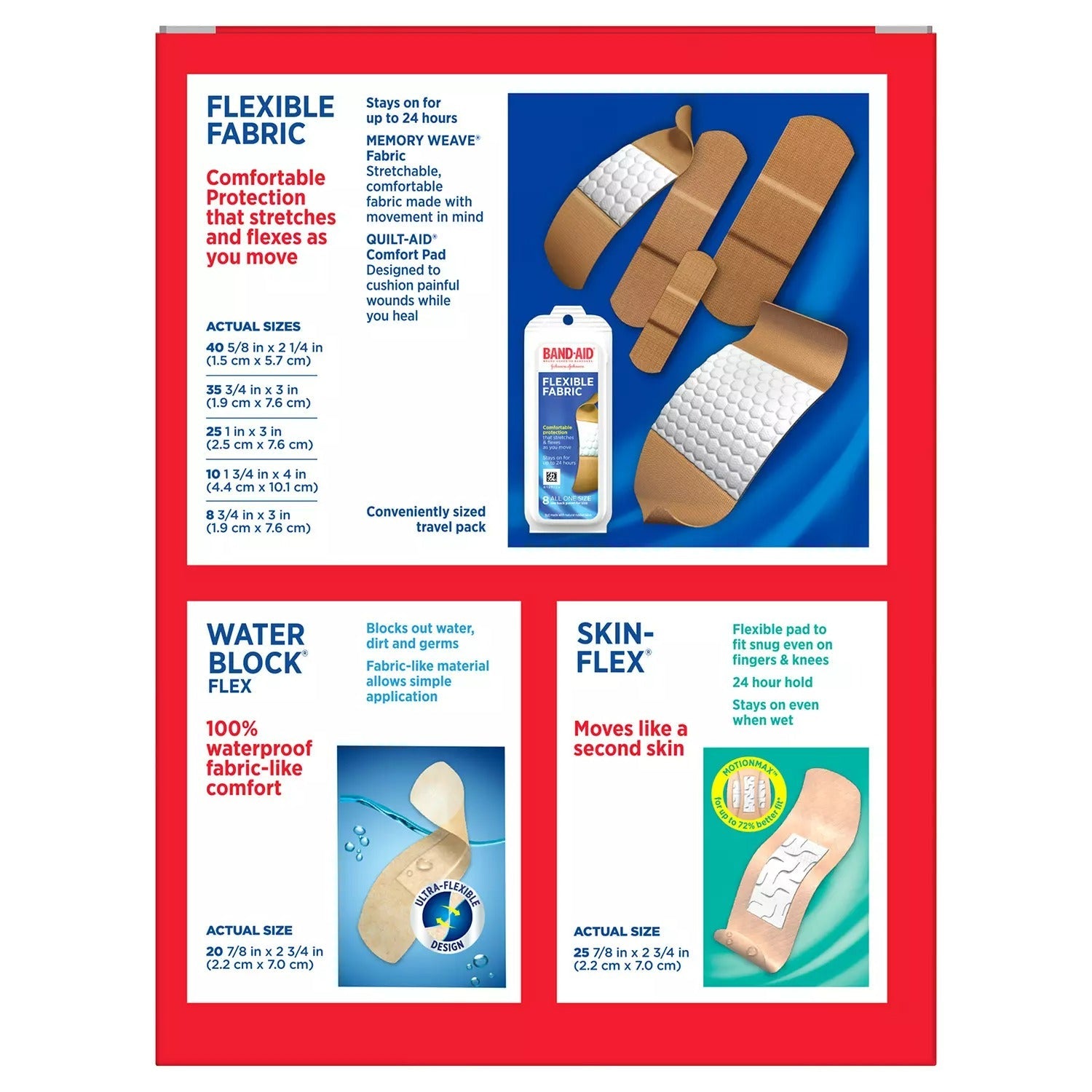BAND-AID Adhesive Bandages Variety Pack - 163ct/1pk