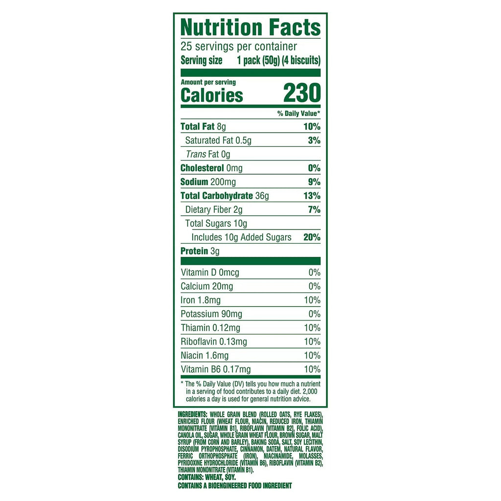 Nabisco Belvita Cinnamon Brown Sugar - 4ct/25pk